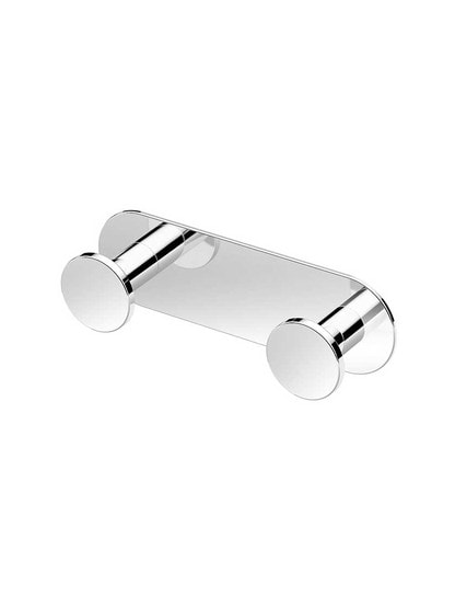Glam Double Towel Hook in Polished Chrome.